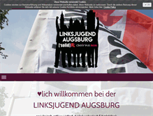 Tablet Screenshot of linksjugend-augsburg.de